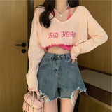 Sweet And Spicy Suit New Summer Sun Protection Shirt Hoodie Shirt Hottie Hanging Neck Sling Shirt Two Sets Of Women's Summer