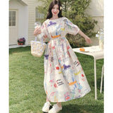 Super Good-Looking Summer Tweed Age-Daffiti Style Dress Women 2026 New Relaxation Feeling Korean Niche A Dress