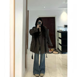 Korean Loose Wind Coat Women 2026 Autumn New Small Look Thin Korean Version Of Short