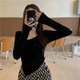 Shirt Women's Spring And Autumn Hottie New Body-Repair Blouse Tide In Girls T-Shirt Long Sleeves