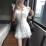 White French Suspension Dress Summer Girl 2026 New Small Short-Term Cash Skinny First Love Small White Skirt