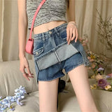 Spice Girls Open Fork Cowboy Dress Summer 2025 New High-Lumbar Ass Anti-Styled Walks Short Dresses Women's Dress