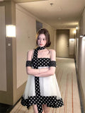 French Summer 2026 New Hepburn Retro Boze Dress Women's Thin Net Yarn Short Skirt