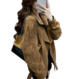 Super Good-Looking Winter Dress Unique Beautiful Korean Thick Beauty High-End Small Small Leather Coat Women Autumn