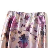 High-Level Dizzy Oil Painting Skirt 2025 Spring New Fashion Temperament Thin High Waist Medium Long Skirt 9861