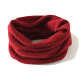 Soft Glutinous Goat 26 Autumn And Winter New Men's And Women's General Neck Sleeve Solid Color Simple To Protect Warm Neck Knitted Neck
