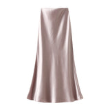 High Waist Display Thin Long Skirt Femininity Femininity Ass Fish Tail Dress 2025 Spring And Summer Hanging Skirt 9937