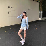 Summer Hottie Wearing Sunscreen Long-Sleeved T-Shirts 2025 New Thin Outer Hoodie Slimming Top