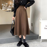 Summer French Thin Skirt Women High Waist A In The Long Skirt Umbrella Skirt Half Skirt Spring And Autumn Children's Clothing