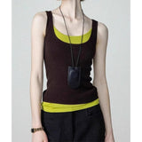 Two Sets Of Slings Waistcoat Women Wear Fashion Temperament Inside And Outside In The Summer Wearing A Sleeveless Top