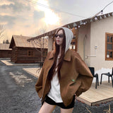 Vintage Velvet Jacket Women 2025 Autumn And Winter New Burst Loose Thin Collar Casual Jacket