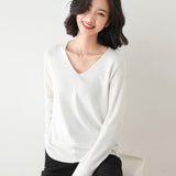 Wool Blended 2026 Autumn And Winter New Women's Round V. Collar Loose Short Jacket On The Head Of The Bottom Knitting Sweater