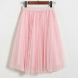 2025 Spring And Summer New Net Yarn Skirt Sweet Princess Dress Tau Yarn Skirt Thorny Skirt Mid-Long Skirt Fairy #8042