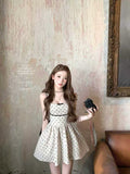 2026 Heart Porka Summer Bobutt Big Bow Bump Color Sleeveless Small Dress Vest Skirt Skirt Girl