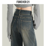 Vintage Blue Autumn Pear-Shaped Broad-Legged Jeans Women's Trend New High-Waisted Loose-Hanging Trousers