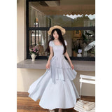 French Pink Layered Princess Cake Dress Temperament Folding Dress Beautiful Niche Design Dress