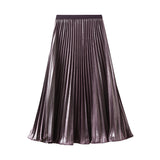 Fine Beads Of The Big Skirt Women In The Autumn Of 2025 New Temperamental Organ Folding Long Dress 8959