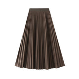 Hot Diamond Hair, A Hundred Folded Skirt Half-Dress Women's Autumn And Winter New Tight High Waist Long Organ Skirt 8915