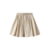 Peng Peng Folded Folded Thorny Thorn Dress Dress Women 2025 Summer New Leisure Bubble Lantern Skirt Skirt 9075