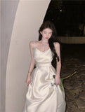 Glossary Hanging Dress 2026 Women's Autumn Sleeveless Shedsley And Small Design High-Sense Long Dress Dress