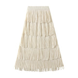 High-End Folded Tuxedo Skirts Women's Summer New Fried Street Niche Temperament With Thin Half Skirt 0666