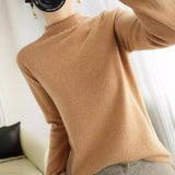 Wool Half-High Collar 2026 Autumn And Winter New Women's Short-Case Korean Version Of The Knitted Bottom Sweater