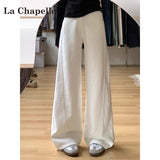 White Wide-Legged Jeans Women's Summer 2025 Trend With New High-Waist Loose-Hanging Scimits Straight Pants