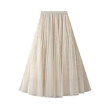 High-Level Sema Yarn Half-Dress Woman Hanging Super Fairy Yarn Cover Across The Big Swing A Word Long Skirt K503