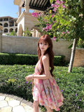 Rich Family Thousand Gold Miu Yunnan Dali Tourism Holiday Flowers Stained With Broken Flowers Hanging Back Pure Lust Dress