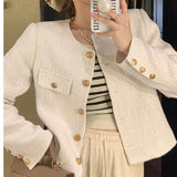 Small Fragrant Coat Women's Clothing Spring 2026 New French Short Feel Fried Street Temperament Match On Women's Clothing