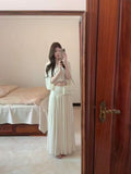 Two Sets Of Stylish And Light Luxury Summer New Hollow Repair On The Body Of Women's High-End Atmosphere Feel Thin Half Skirt
