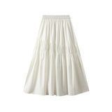 Irregular 100 Folded Skirt Women's Summer New A-Shaped Skirt Umbrella Skirt Long Dress Long Dress 2463