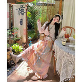 Summer Tourism Wearing Flower Color Splicing Cake Skirt Women 2025 Summer Design Feeling Small Half Skirt Woman Tide