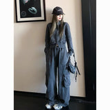 2026 Autumn New And A And A And A Small Fragrant Brown Top Broad Leg Pants Two Sets Of Women