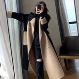 High-End Temperament Hair Coat Woman 2025 Autumn And Winter New Hepburn Wind Loose Long-Term Popular This Coat Tide