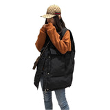 2025 Autumn And Winter New Korean Version Of The Large Code Of The Long Down Cotton Vest Women's Shoulders Loose Horse Clip Jacket Tide