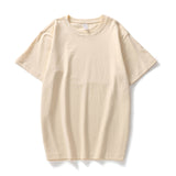 100% Cotton Breathable 2026 Spring And Summer Women's New Loose Round-Neck Short Pair Of Men And Women's Short-Sleeved T-Shirt
