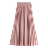 Autumn And Winter New Women Korean Version Of The Long-Term Retro Fashion Half-Dressed Skirt 8837