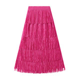 High-End Folded Tuxedo Skirts Women's Summer New Fried Street Niche Temperament With Thin Half Skirt 0666
