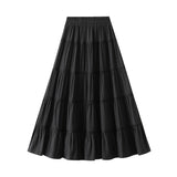 High-Waisted Cake Skirt Half-Dress Girl Spring And Summer New Umbrella Skirt Lace Lace A-Word Dress 9078